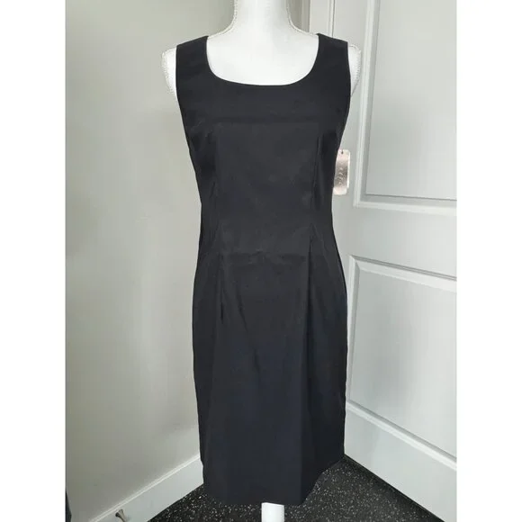 Womens 2-Piece Petite Dress Set By AGB W/Vibrant Jacket & Black Dress Office NWT - Picture 5 of 16